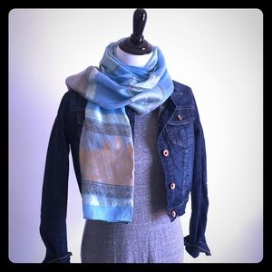 100% Cambodian Silk Angkor Wat Scarf